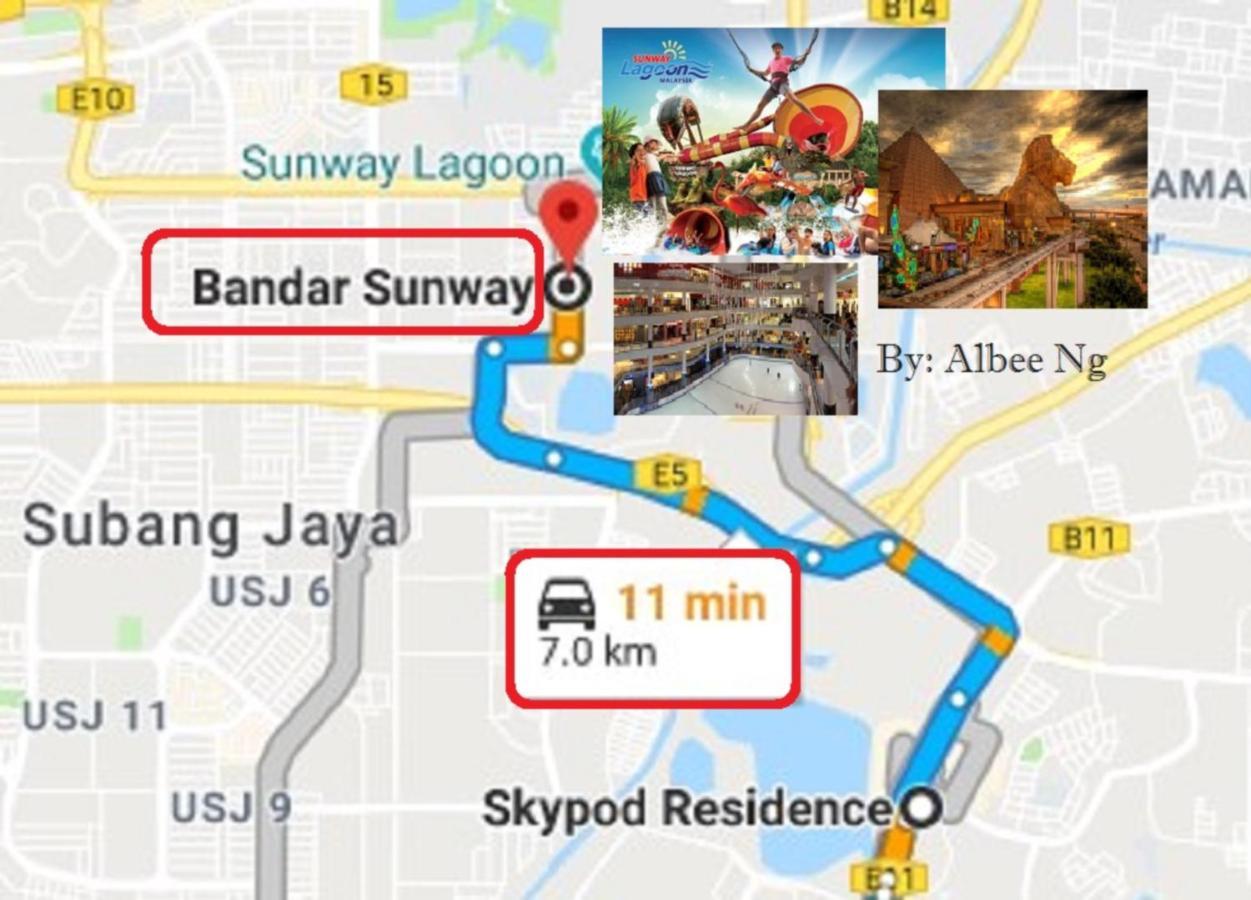 Puchong Skypod Residence, 1-5 Pax Cozy Unit, Walking Distance To Ioi Mall, 10Min Drive To Sunway Екстер'єр фото